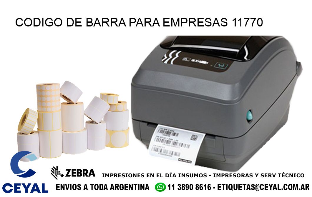 CODIGO DE BARRA PARA EMPRESAS 11770