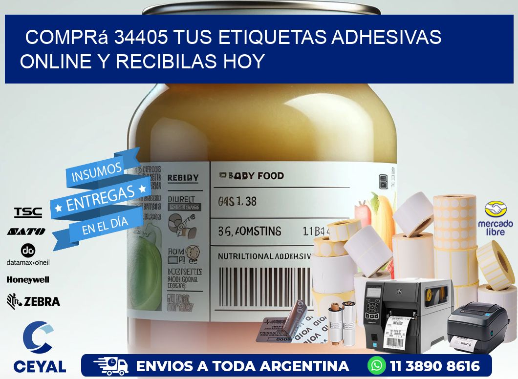 Comprá 34405 tus Etiquetas Adhesivas Online y Recibilas Hoy