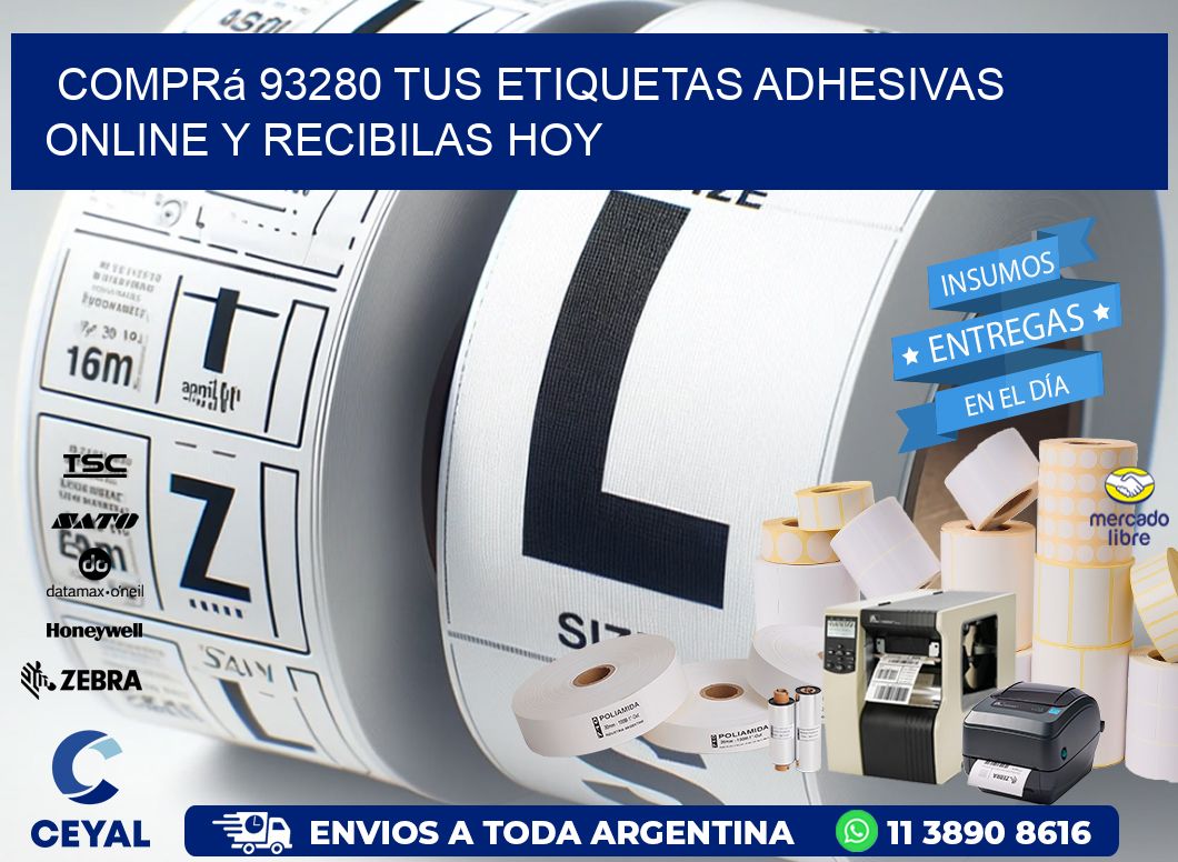 Comprá 93280 tus Etiquetas Adhesivas Online y Recibilas Hoy