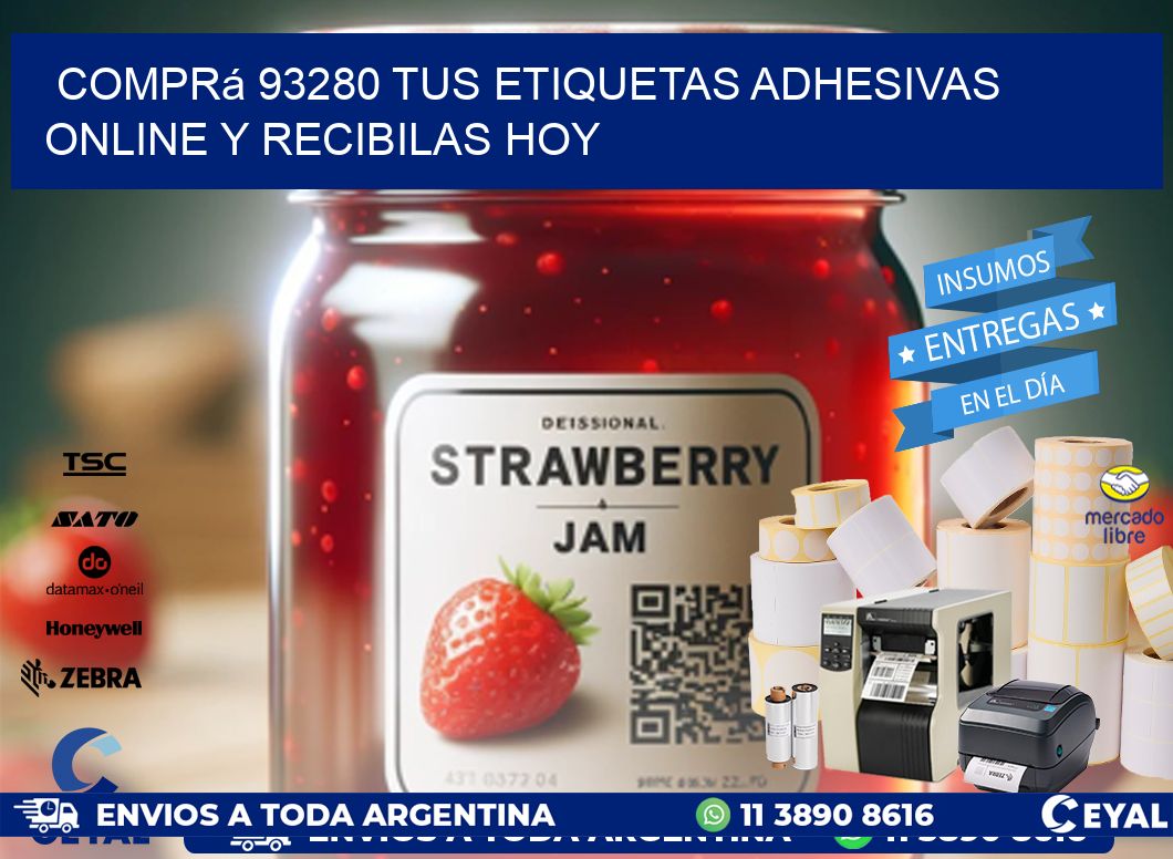 Comprá 93280 tus Etiquetas Adhesivas Online y Recibilas Hoy