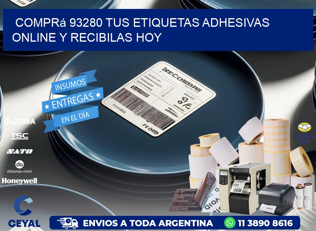 Comprá 93280 tus Etiquetas Adhesivas Online y Recibilas Hoy