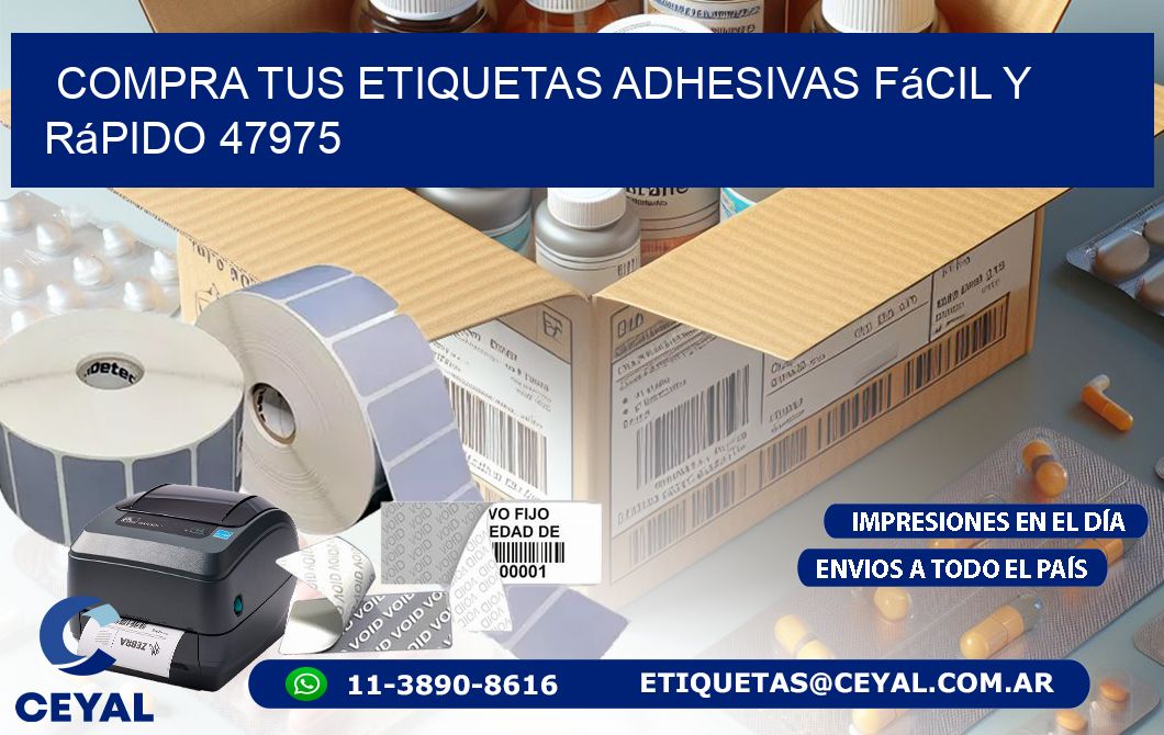 Compra tus Etiquetas Adhesivas Fácil y Rápido 47975