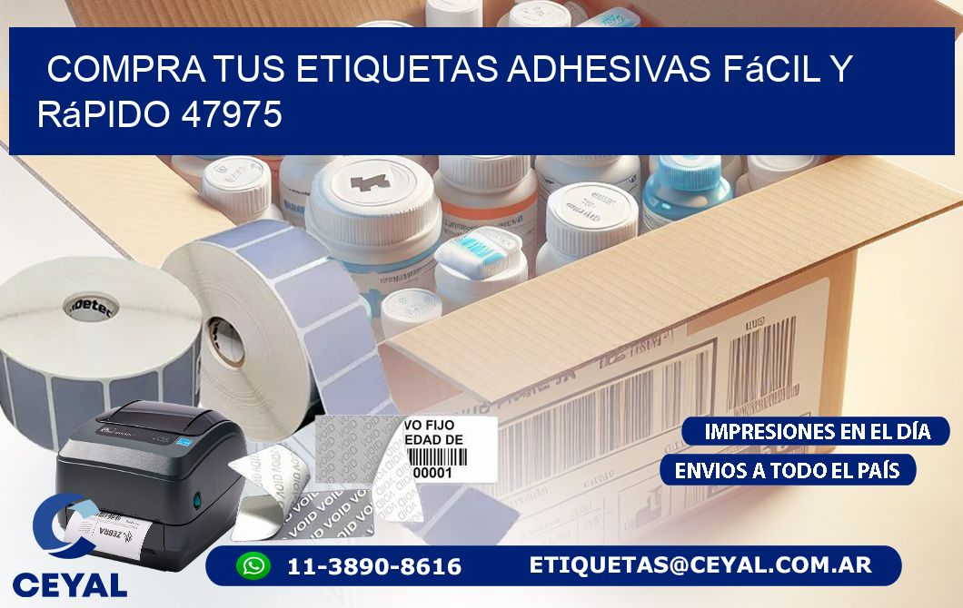 Compra tus Etiquetas Adhesivas Fácil y Rápido 47975