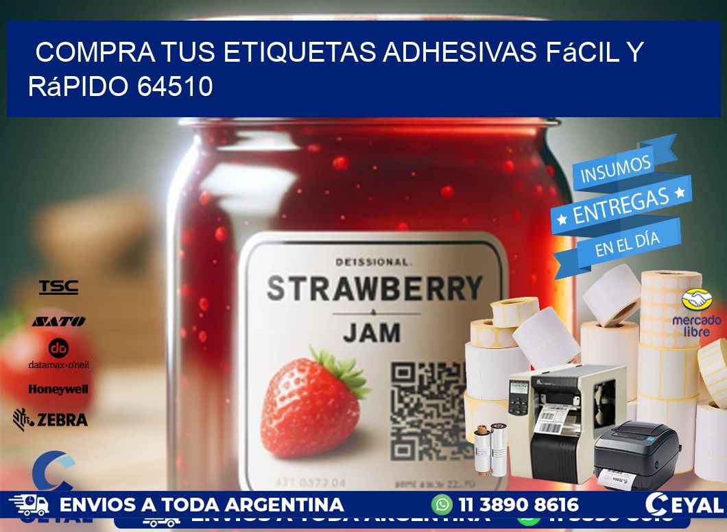 Compra tus Etiquetas Adhesivas Fácil y Rápido 64510