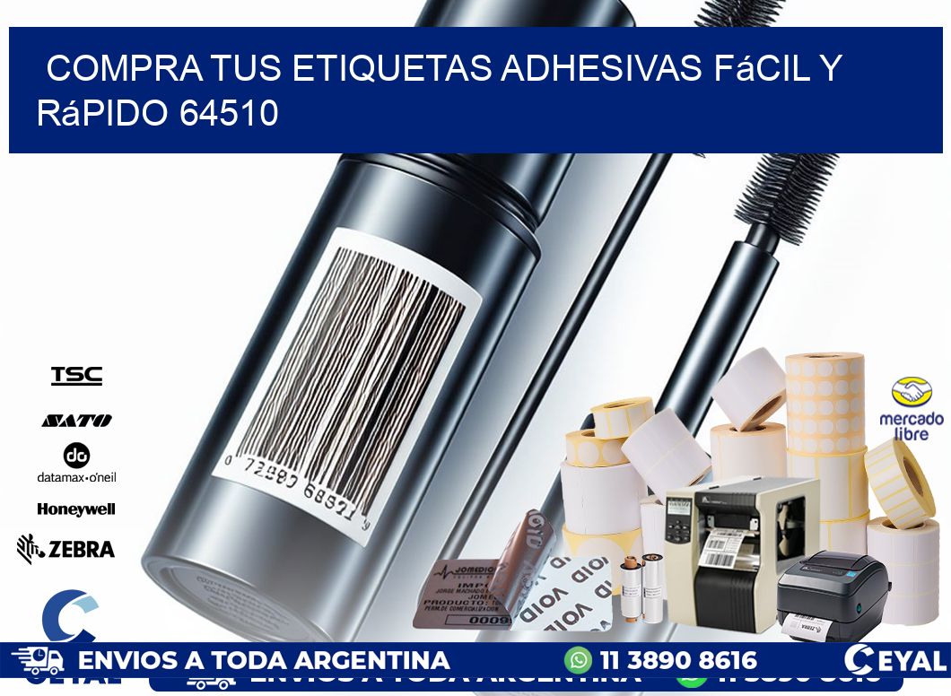 Compra tus Etiquetas Adhesivas Fácil y Rápido 64510