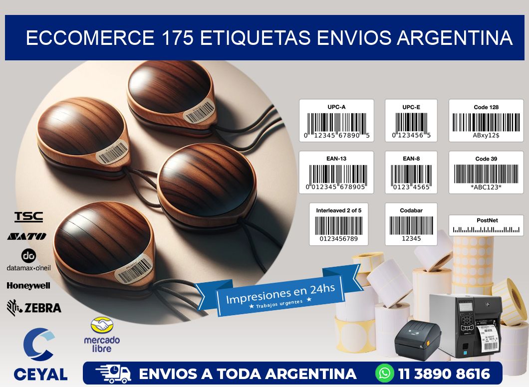 ECCOMERCE 175 ETIQUETAS ENVIOS ARGENTINA