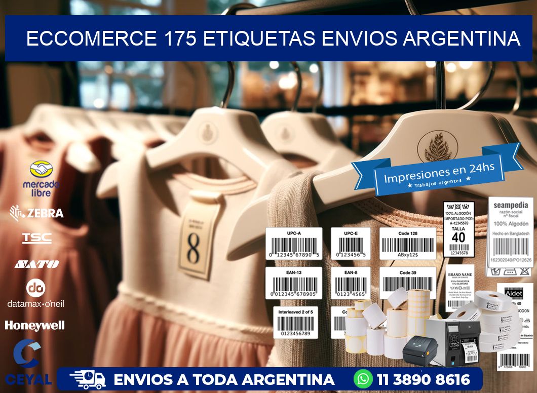 ECCOMERCE 175 ETIQUETAS ENVIOS ARGENTINA