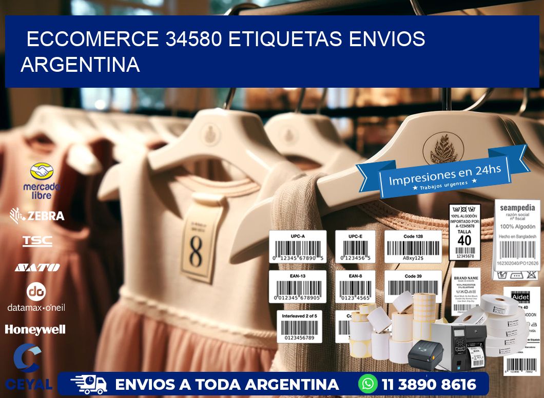 ECCOMERCE 34580 ETIQUETAS ENVIOS ARGENTINA