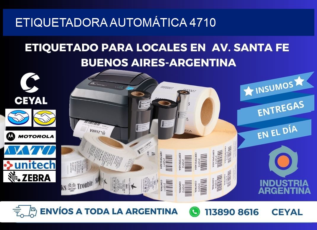 ETIQUETADORA AUTOMÁTICA 4710