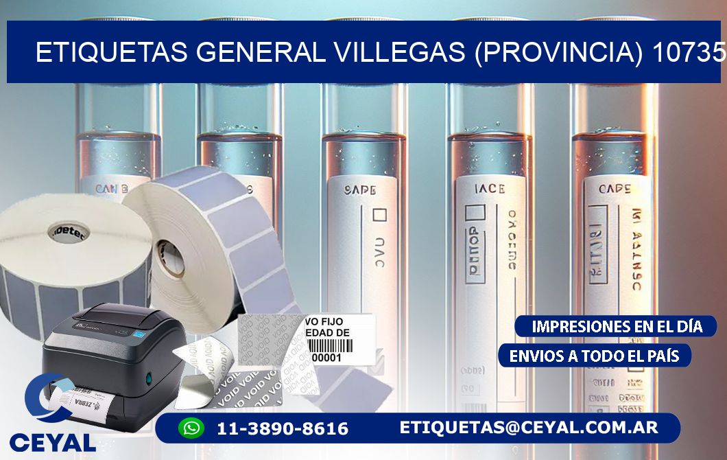 ETIQUETAS GENERAL VILLEGAS (PROVINCIA) 10735