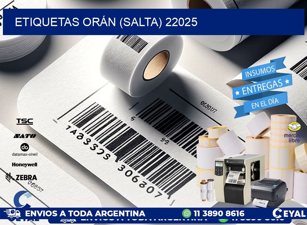 ETIQUETAS ORÁN (SALTA) 22025