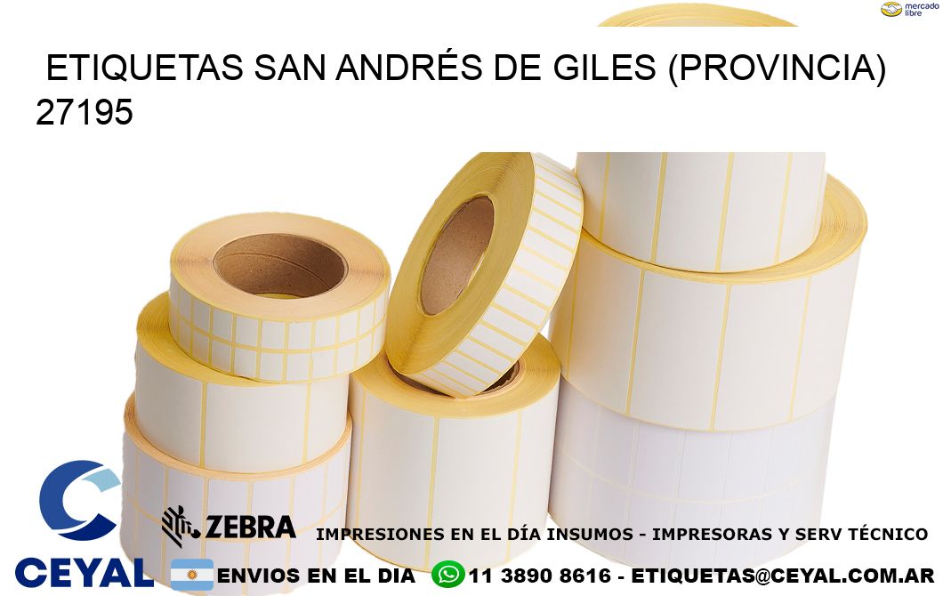 ETIQUETAS SAN ANDRÉS DE GILES (PROVINCIA) 27195