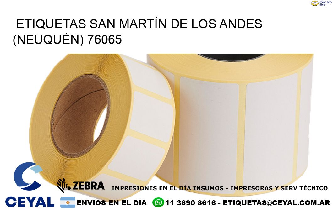 ETIQUETAS SAN MARTÍN DE LOS ANDES (NEUQUÉN) 76065