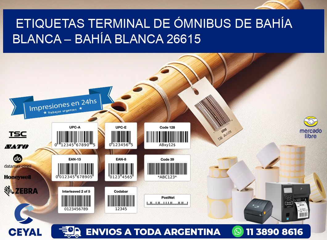 ETIQUETAS TERMINAL DE ÓMNIBUS DE BAHÍA BLANCA – BAHÍA BLANCA 26615