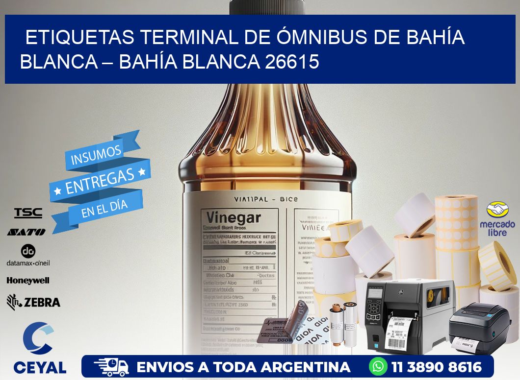 ETIQUETAS TERMINAL DE ÓMNIBUS DE BAHÍA BLANCA – BAHÍA BLANCA 26615