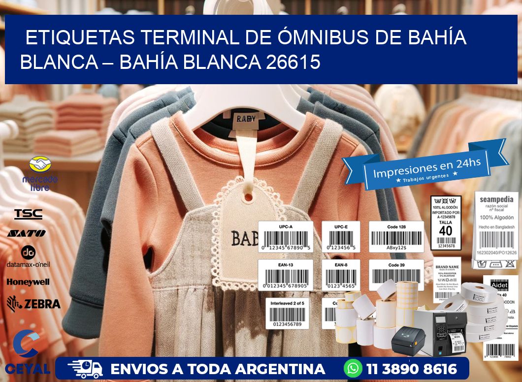 ETIQUETAS TERMINAL DE ÓMNIBUS DE BAHÍA BLANCA – BAHÍA BLANCA 26615