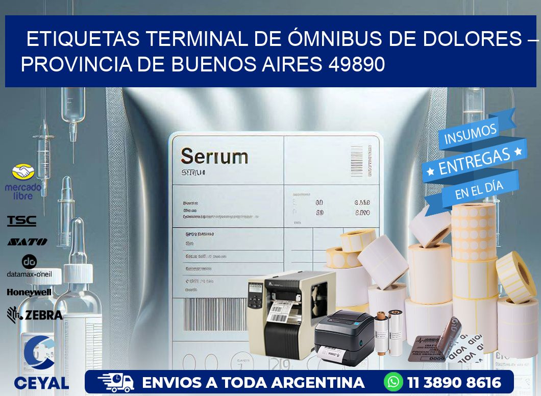 ETIQUETAS TERMINAL DE ÓMNIBUS DE DOLORES – PROVINCIA DE BUENOS AIRES 49890