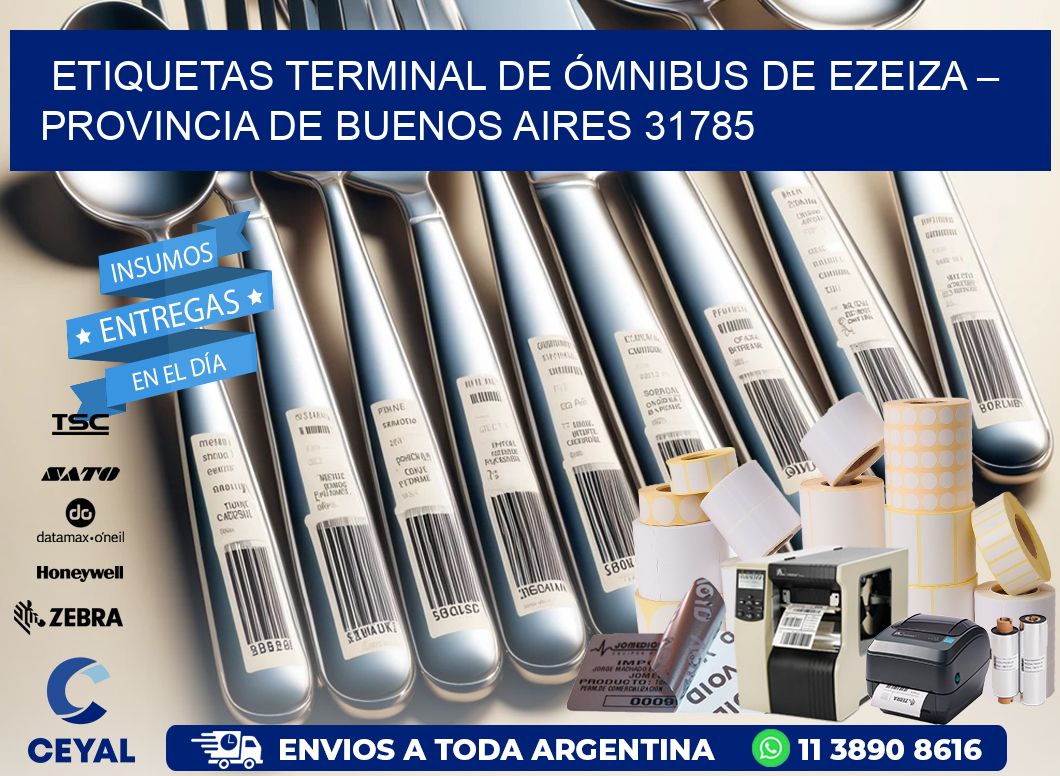 ETIQUETAS TERMINAL DE ÓMNIBUS DE EZEIZA – PROVINCIA DE BUENOS AIRES 31785