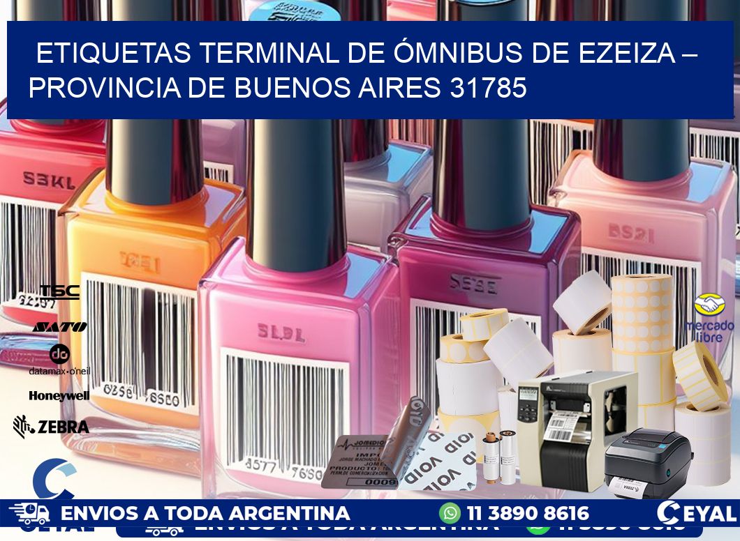 ETIQUETAS TERMINAL DE ÓMNIBUS DE EZEIZA – PROVINCIA DE BUENOS AIRES 31785