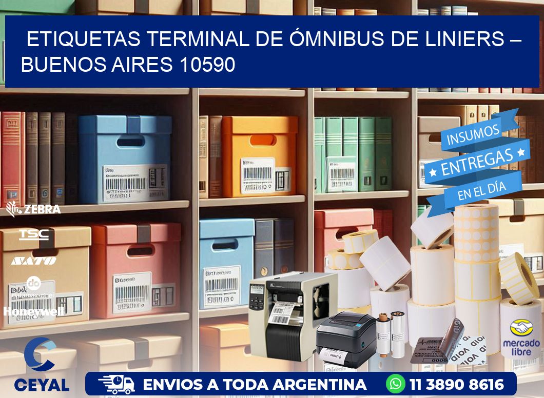 ETIQUETAS TERMINAL DE ÓMNIBUS DE LINIERS – BUENOS AIRES 10590