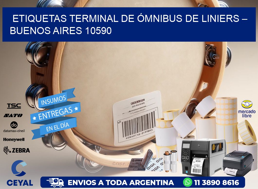 ETIQUETAS TERMINAL DE ÓMNIBUS DE LINIERS – BUENOS AIRES 10590