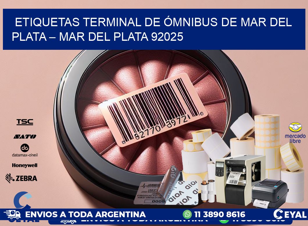 ETIQUETAS TERMINAL DE ÓMNIBUS DE MAR DEL PLATA – MAR DEL PLATA 92025