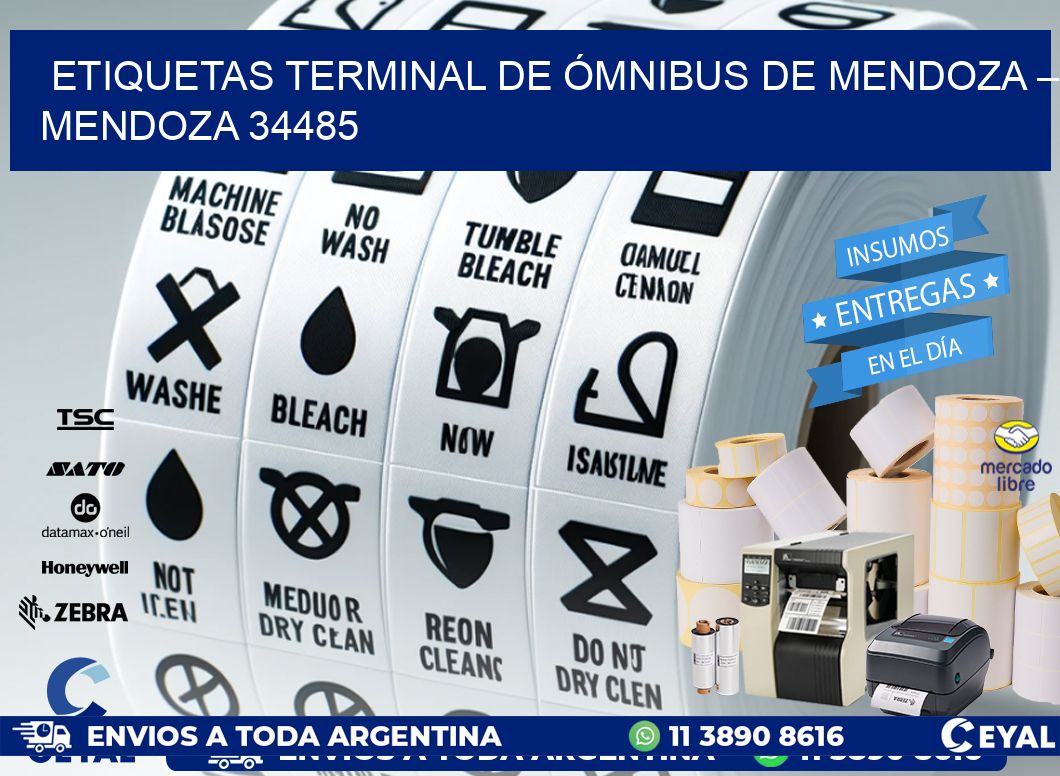 ETIQUETAS TERMINAL DE ÓMNIBUS DE MENDOZA – MENDOZA 34485