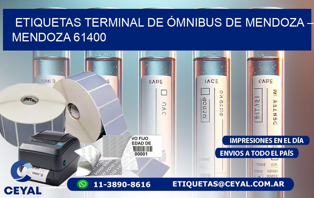 ETIQUETAS TERMINAL DE ÓMNIBUS DE MENDOZA – MENDOZA 61400