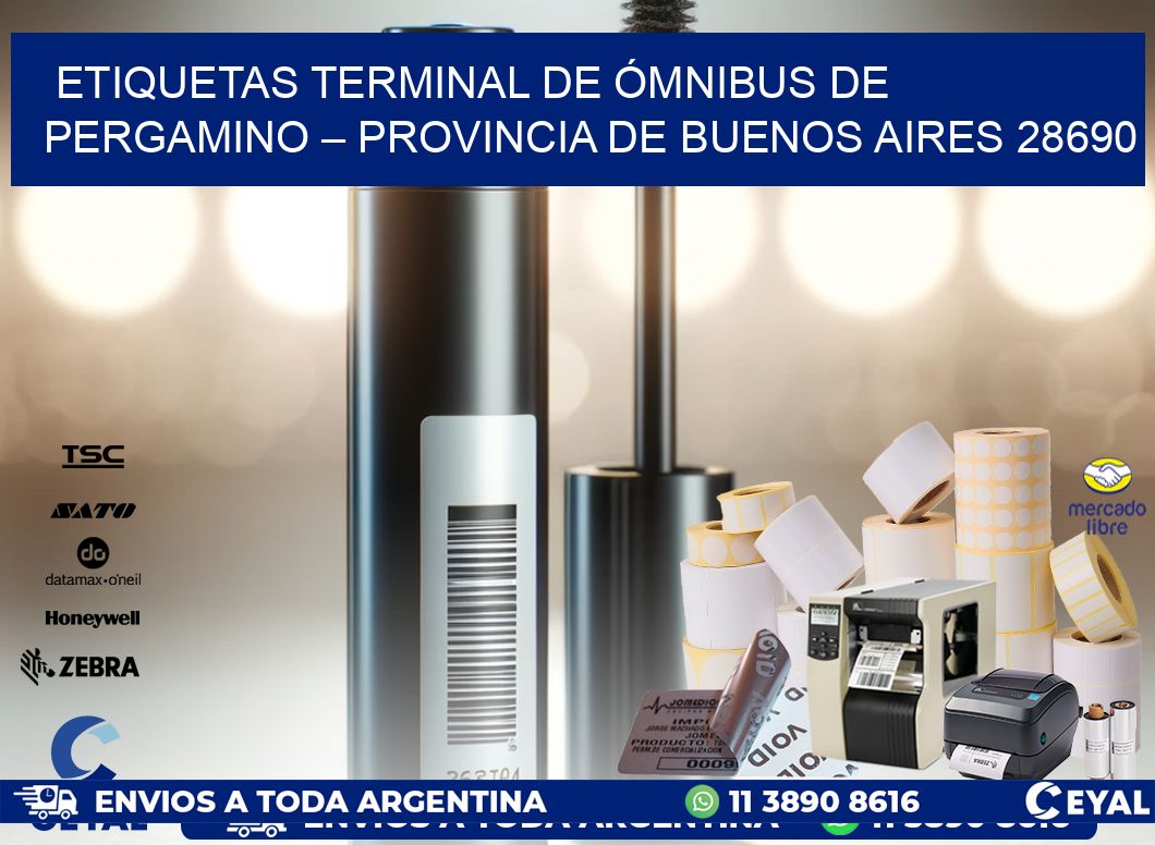 ETIQUETAS TERMINAL DE ÓMNIBUS DE PERGAMINO – PROVINCIA DE BUENOS AIRES 28690