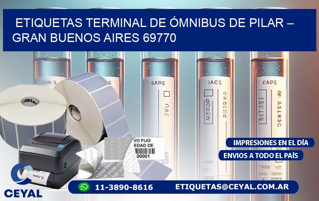 ETIQUETAS TERMINAL DE ÓMNIBUS DE PILAR – GRAN BUENOS AIRES 69770