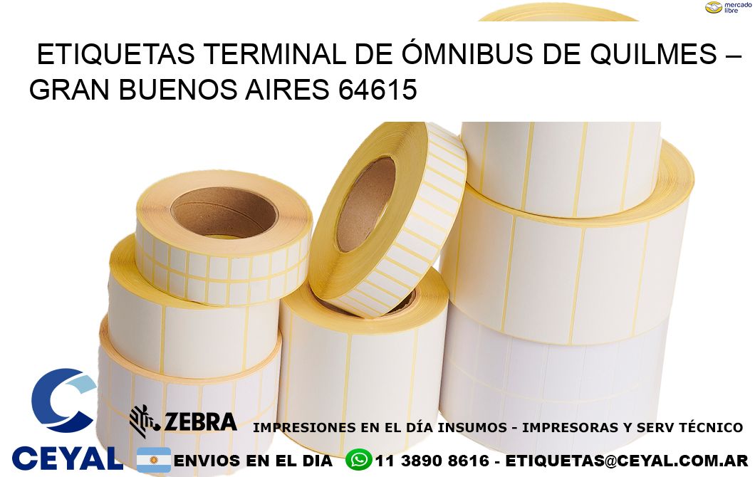 ETIQUETAS TERMINAL DE ÓMNIBUS DE QUILMES – GRAN BUENOS AIRES 64615
