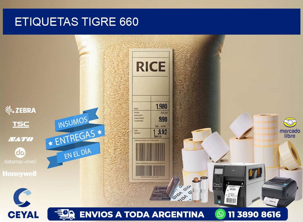 ETIQUETAS TIGRE 660
