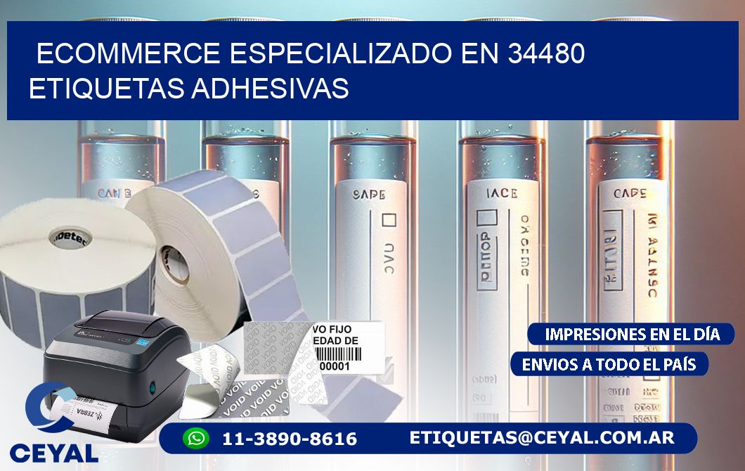 Ecommerce Especializado en 34480 Etiquetas Adhesivas