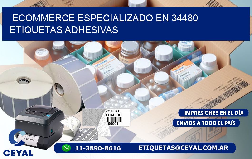 Ecommerce Especializado en 34480 Etiquetas Adhesivas