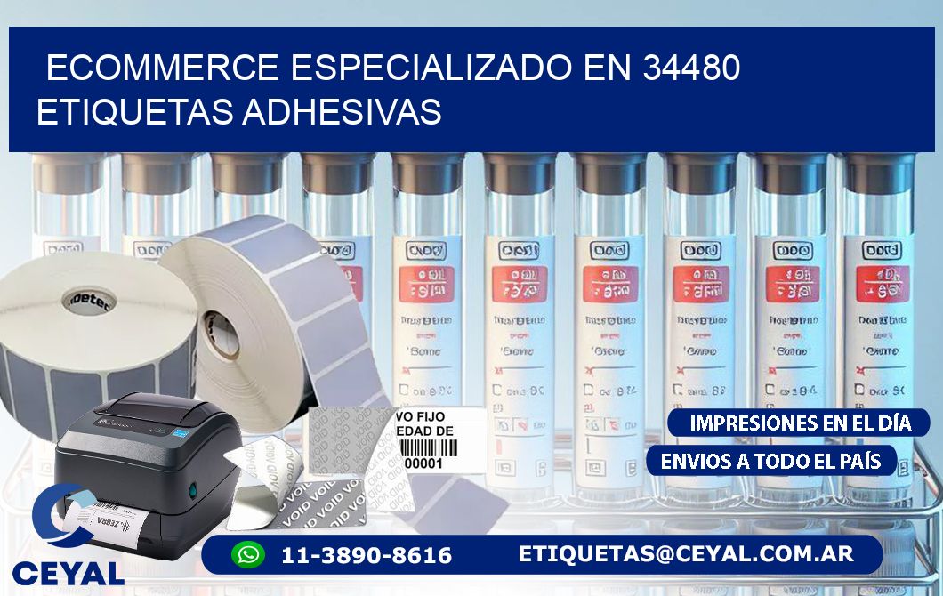 Ecommerce Especializado en 34480 Etiquetas Adhesivas