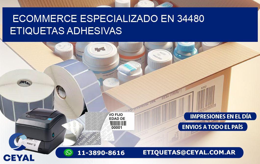 Ecommerce Especializado en 34480 Etiquetas Adhesivas
