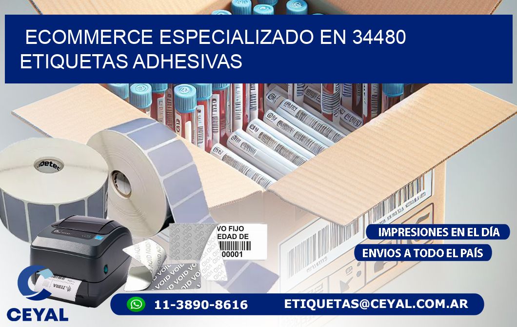 Ecommerce Especializado en 34480 Etiquetas Adhesivas