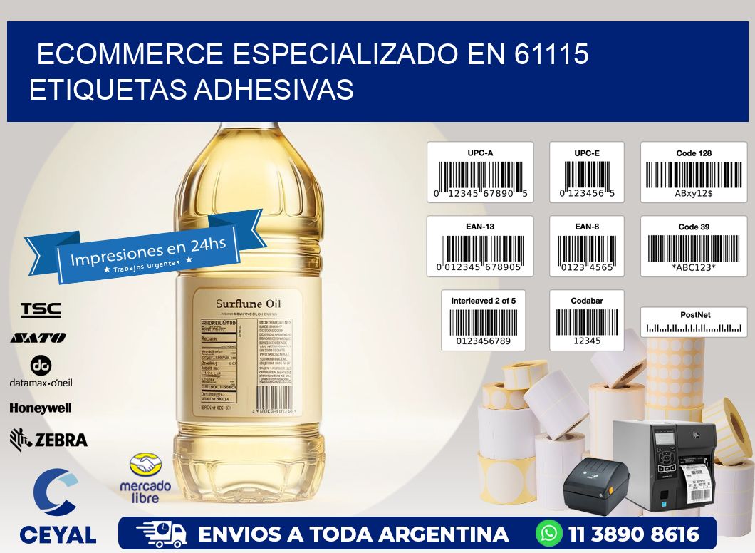 Ecommerce Especializado en 61115 Etiquetas Adhesivas
