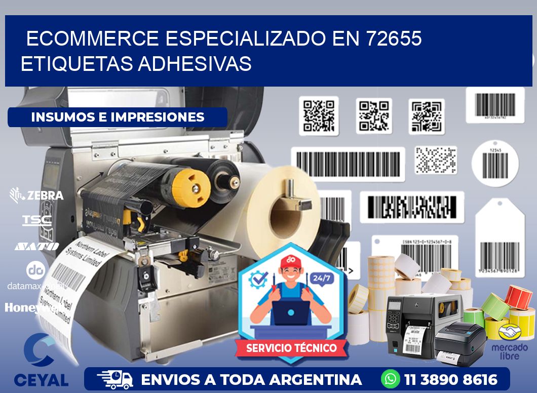 Ecommerce Especializado en 72655 Etiquetas Adhesivas