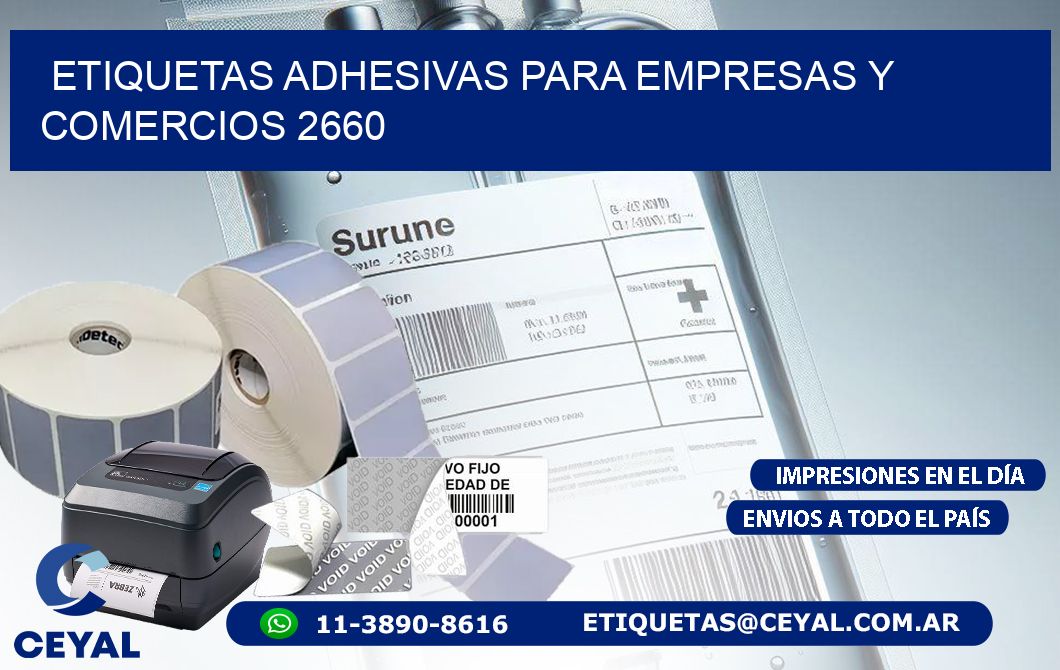 Etiquetas Adhesivas para Empresas y Comercios 2660