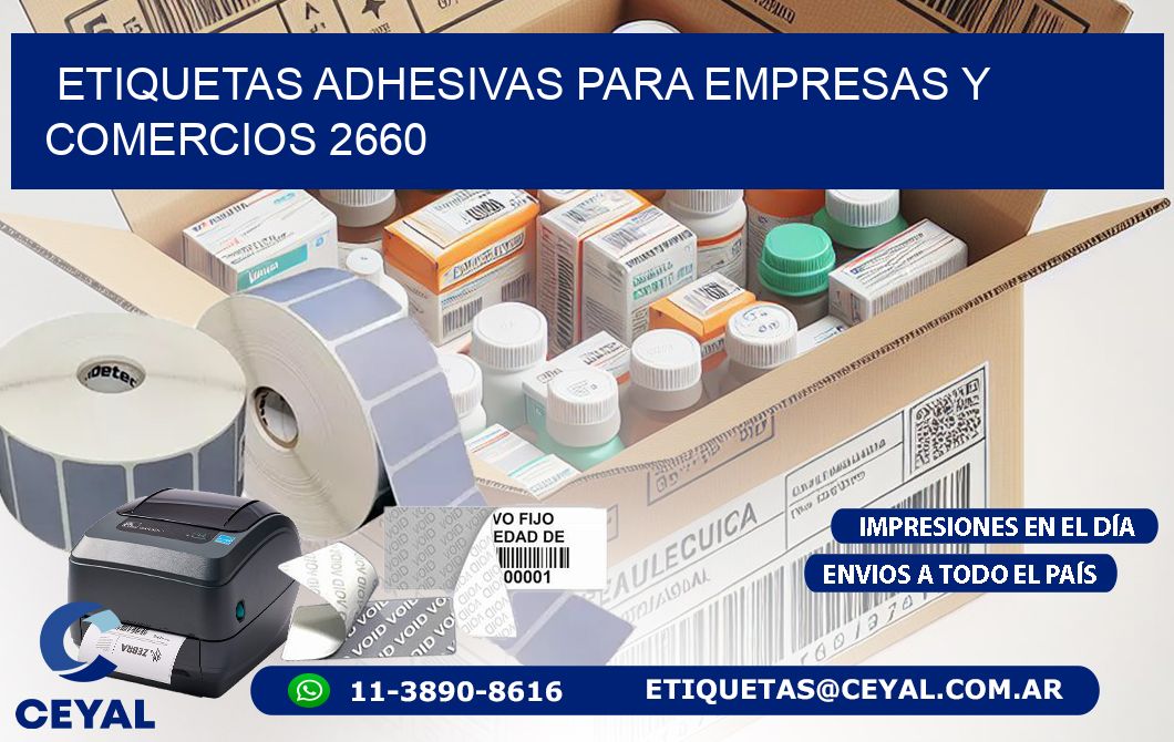 Etiquetas Adhesivas para Empresas y Comercios 2660