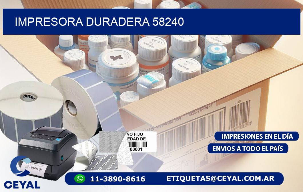 IMPRESORA DURADERA 58240