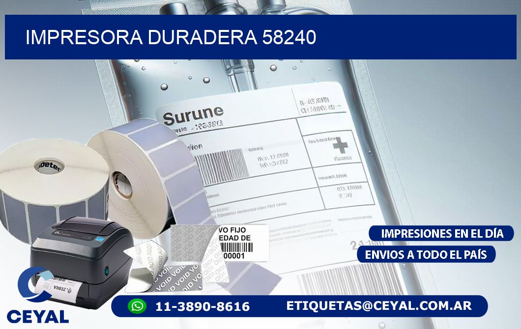 IMPRESORA DURADERA 58240