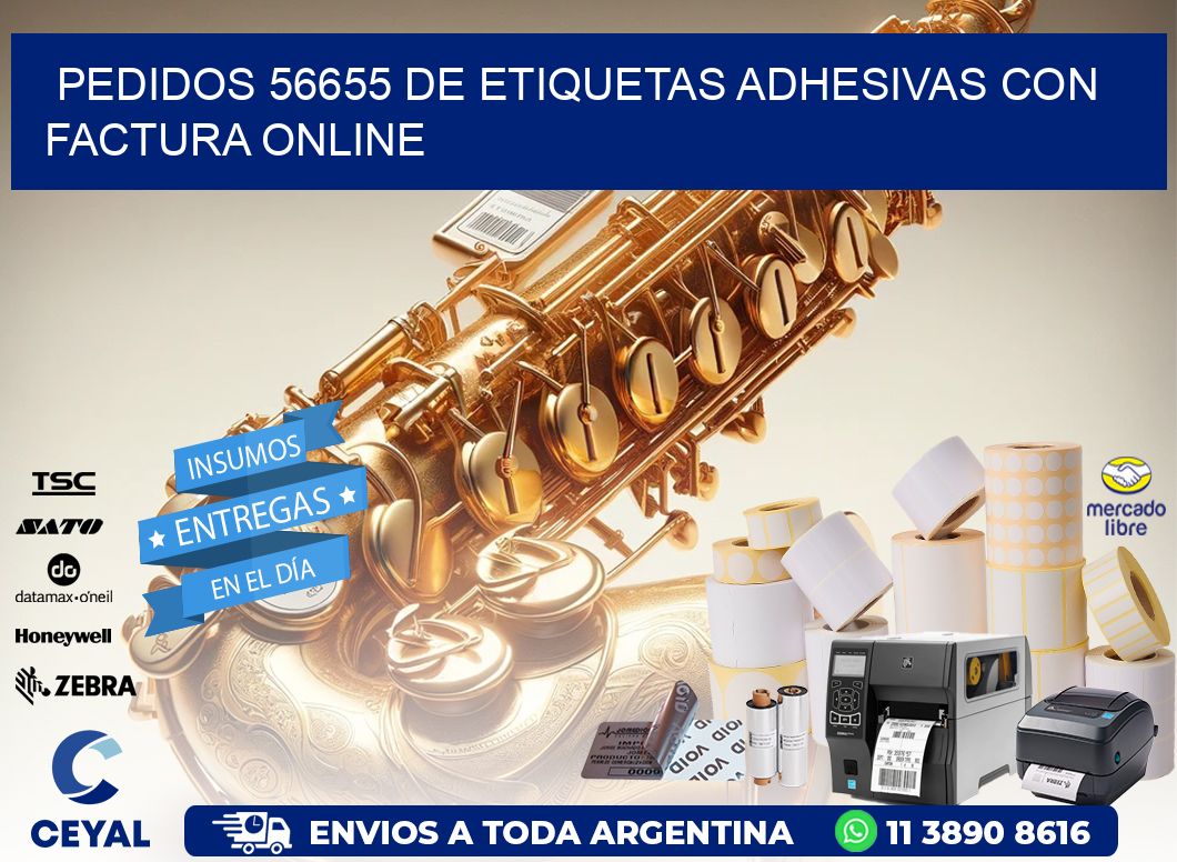 Pedidos 56655 de Etiquetas Adhesivas con Factura Online