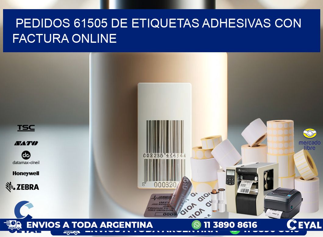 Pedidos 61505 de Etiquetas Adhesivas con Factura Online