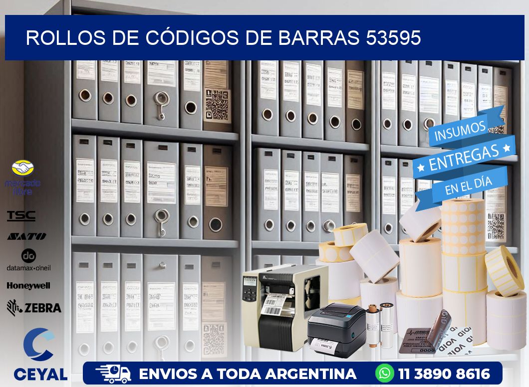 ROLLOS DE CÓDIGOS DE BARRAS 53595