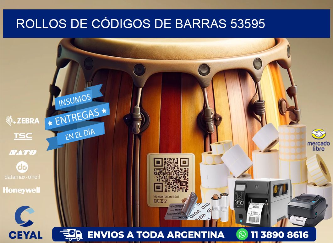 ROLLOS DE CÓDIGOS DE BARRAS 53595