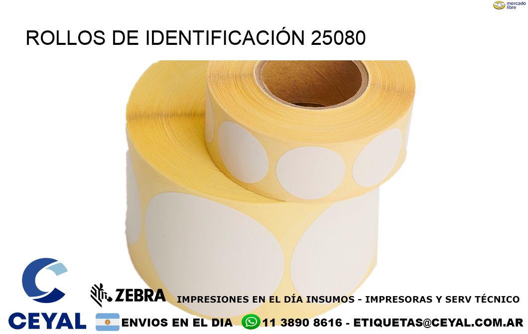 ROLLOS DE IDENTIFICACIÓN 25080