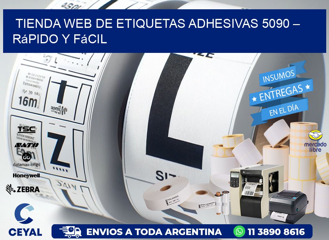 Tienda Web de Etiquetas Adhesivas 5090 – Rápido y Fácil