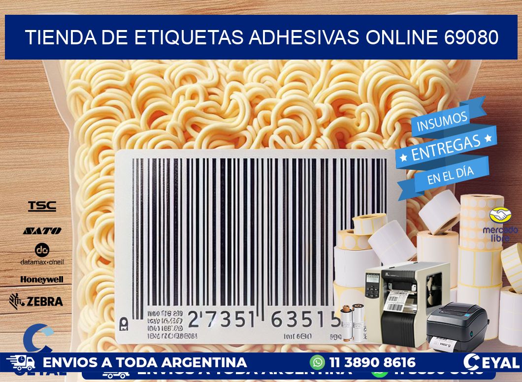 Tienda de Etiquetas Adhesivas Online 69080